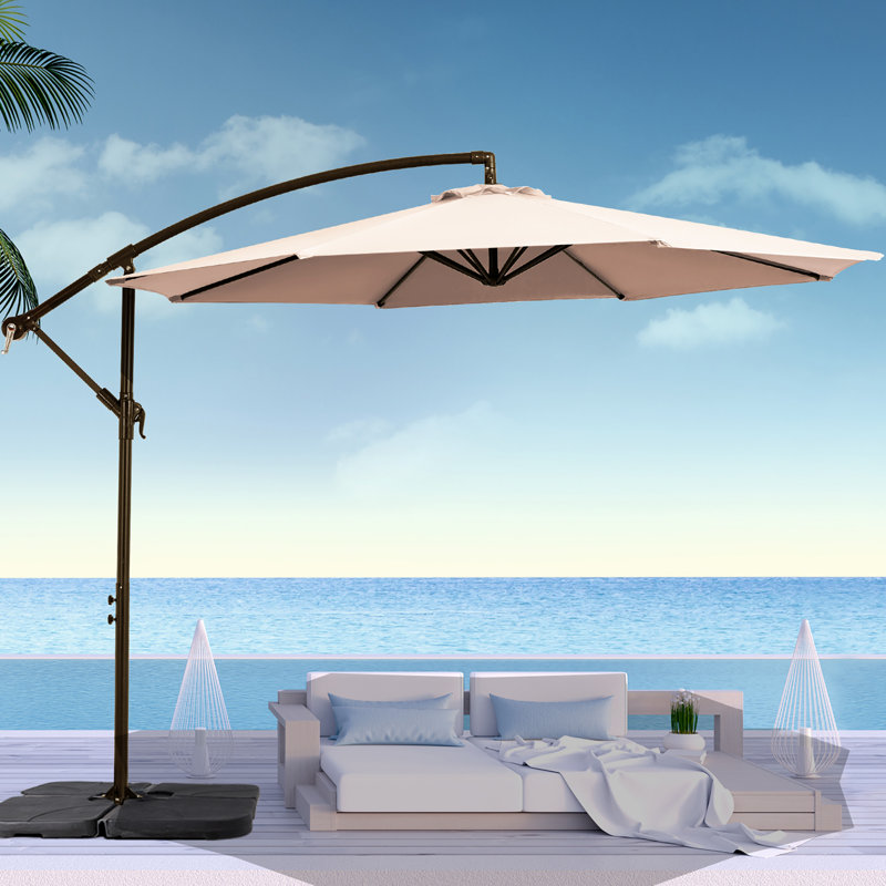 Arlmont & Co. Hawkinsville 10' Cantilever Umbrella & Reviews | Wayfair